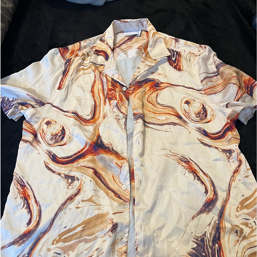 Graphic Button up Shirt